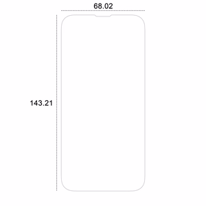 Etteri Apsauginis stiklas hibridinis iPhone 14 / 14 Pro 6,1"