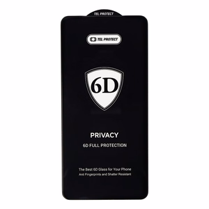 Tel Protect Full Glue 6D privatumo Grūdintas stiklas skirtas SAMSUNG GALAXY S26 ULTRA juodas (su pirštų atspaudų atrakinimu)