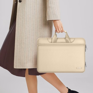 Tech-Protect Pocket 15-16 nešiojamojo kompiuterio krepšys - smėlio spalvos