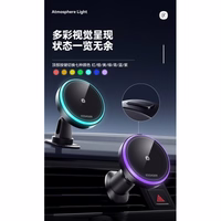 Automobilinis laikiklis Essager "T1" juodas (Magsafe 15W) (magnetinis / lipnus pagrindas)