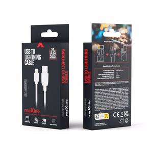 Maxlife кабель USB - Lightning 2,0 m 2A белый