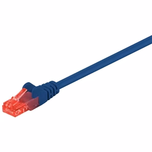 Goobay 68432 – komutacinis tinklo kabelis, CAT 6, U/UTP, mėlynas
