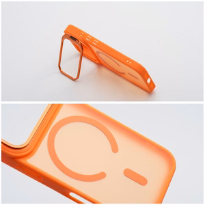 Case for iPhone 17 Pro Max / 18 Pro Max Forcell F-Protect Shadow Stand Premium compatible with MagSafe orange