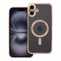 ELECTRO MAG COVER magnetinis dėklas telefonui, suderinamas su MagSafe, skirtas IPHONE 16 Plus, rudas spalvos