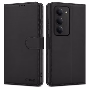 Dėklas Tech-Protect Wallet Xiaomi Redmi 15 4G/Redmi 15 5G juodas