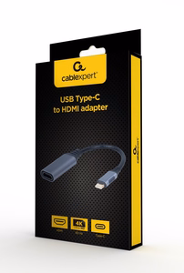 Cablexpert A-USB3C-HDMI-01 vaizdo kabelio adapteris 0.15 m USB Type-C pilkas