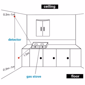 TUYA dujų nuotėkio detektorius, Wi-Fi