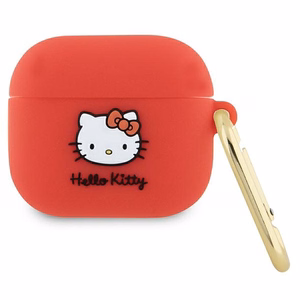 Hello Kitty silikoninis 3D Kitty galvos dėklas AirPods 3 - fuksijos