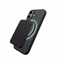 Puro Daylight Magnetinis suderinamas silikoninis dėklas telefonui iPhone 17 - permatomas juodas