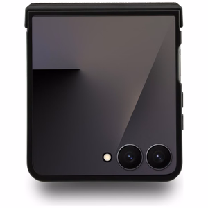 KARL LAGERFELD dėklas telefonui SAMSUNG Z Flip7, suderinamas su magnetiniu MagSafe (PU K&C PINS) juodas