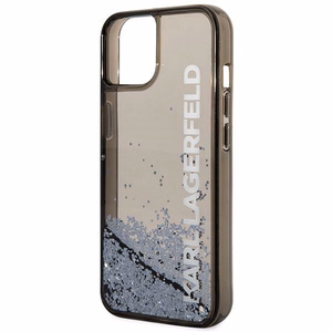 Karl Lagerfeld KLHCP14SLCKVK iPhone 14 6.1 "juodas / juodas kietasis dėklas skystas blizgutis Elong