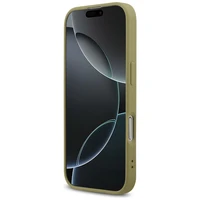 Guess Fiksuotas Blizgus Didelis 4G dėklas telefonui iPhone 17 - auksinė