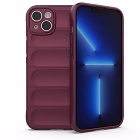 Magic Shield Case dėklas telefonui iPhone 14 Plus elastingas šarvuotas dėklas bordo