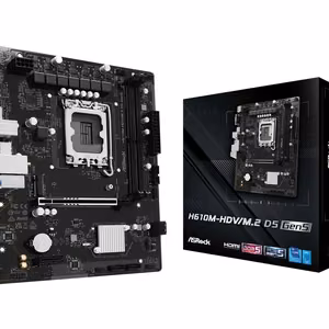 Asrock H610M-HDV/M.2 D5 Gen5 Intel H610 LGA 1700 micro ATX Материнская плата