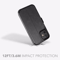 TECH21 Dėklas T21-8381 EVO WALLET IPHONE 12/12 PRO dūminis/juodas