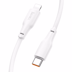 USB kabelis Hoco X93 60W USB-C to USB-C 1.0m baltas