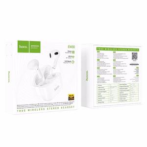 HOCO Bluetooth ausinės Intelligent TWS EW30, baltos