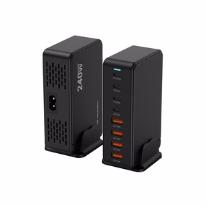 Wozinsky 240W GaN QC3 įkrovimo stotelė - juodas