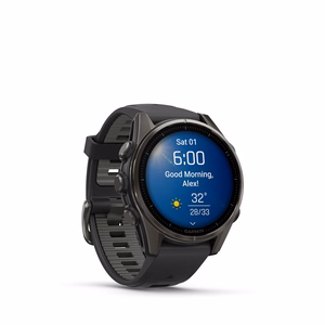 Išmanusis laikrodis Garmin Fenix 8 Sapphire juodas/pilkas