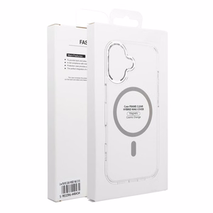 Dėklas Samsung A27 Frame Clear Hybrid Mag Cover, suderinamas su MagSafe, skaidrus