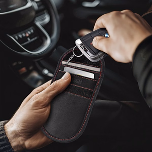 Tech-Protect KLR100 RFID dėklas juodas ir raudonas