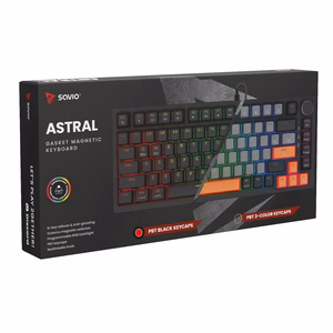 Savio ASTRAL BLACK JADE žaidimų klaviatūra USB QWERTY US International