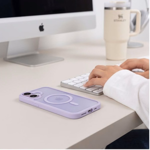 Tech-Protect BasicMag MagSafe dėklas, skirtas iPhone 17 – matinis alyvinis
