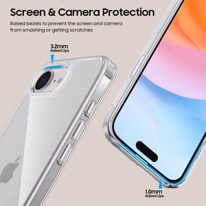Tech-Protect FlexAir Hybrid dėklas iPhone 16e - skaidrus