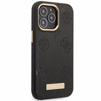 Guess Bijūnų Logotipas Plokštelė Magnetinis dėklas telefonui iPhone 14 Pro Max 6.7" - juodas