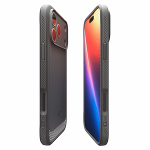 Spigen Rugged Armor Mag Magnetinis dėklas telefonui iPhone 17 Pro - Pilkas