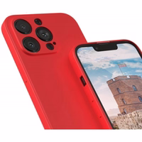 Dėklas "Liquid Silicone" skirtas Apple iPhone 13 Pro Max raudonas