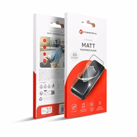 Forcell matinės dangos apsauginis stiklas – Iphone 15 Pro Max juodas