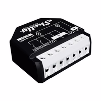 Shelly Qubino WAVE 2PM Išmanusis jungiklis Juoda