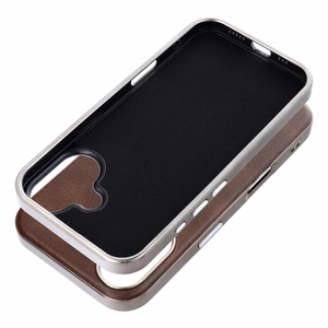 GENTLEMAN MAG COVER Dėklas telefonui suderinamas su MagSafe IPHONE 16 PRO rudas