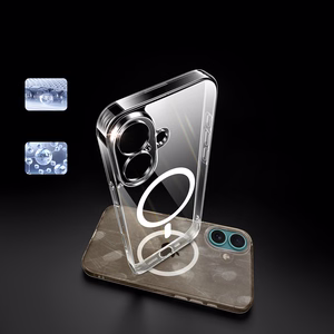 Užalias Classy Clear Magnetic Dėklas with MagSafe iPhone 16 Plus - Clear