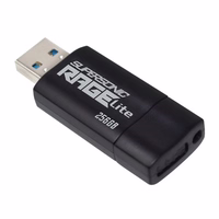 Flashdrive PATRIOT Rage Lite 512GB 120 MB/S USB 3.2 ištraukiamas Juoda (PEF512GRLB32U)