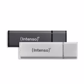 USB atmintinė USB2 32GB 2vnt. sidabrinė/antracitinė Intenso