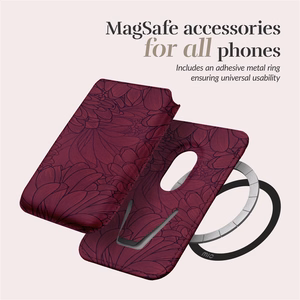 MIO Berry Blooms Magsafe dėklas su kortelių laikikliu