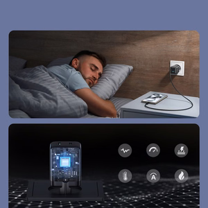Joyroom JR-TG8 GaN 45W USB-C + USB-A sieninis įkroviklis – spalva: juoda