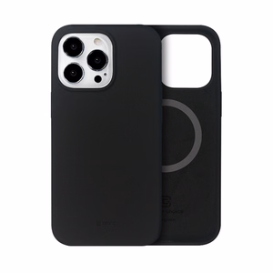 Crong Color Cover Magnetic dėklas, skirtas iPhone 13 Pro Max, suderinamas su MagSafe, juodas