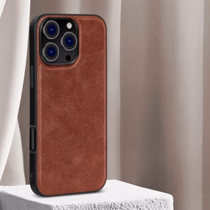 Telefono dėklas X-Level Earl III Collection skirtas Apple iPhone 16 Pro rudas