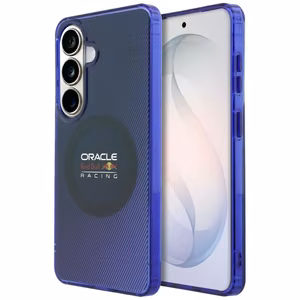 raudonas BULL dėklas SAMSUNG S26 RBHMS26S24HGDSV (Magnetic Double Layer PC Blended Lines) tamsiai mėlynas