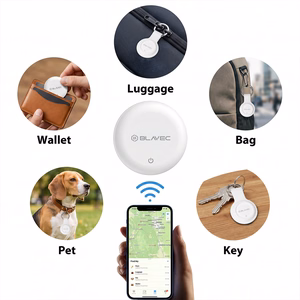 Blavec BTG-02 Bluetooth tracker with keyring for Apple and Android (BTBTG02-KW), white
