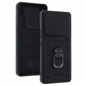 Slide Camera Armor dėklas telefonui Xiaomi 15 Pro 5G juodas