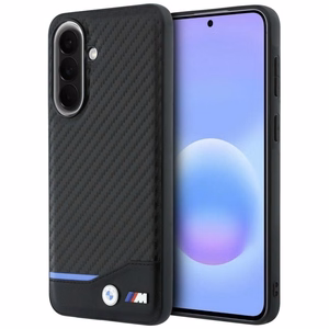 BMW dėklas Samsung A37 (PU Carbon) juodas
