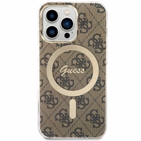 Guess GUHMP13LH4STW iPhone 13 Pro / 13 6.1" rudas/rudas kietas dėklas 4G MagSafe