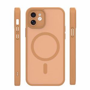 Mag Matt dėklas iPhone 12 6,1" rudas