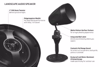 Lauko garsiakalbiai 20W, 4", 2 juostų, juodi (pora)