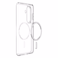 Spigen Ultra Hybrid Mag MagSafe Dėklas for Samsung Galaxy S26+ - Clear and baltas