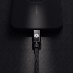 Forever Vibe laidas USB-C - USB-C 1,0 m 60W tamsiai pilkas